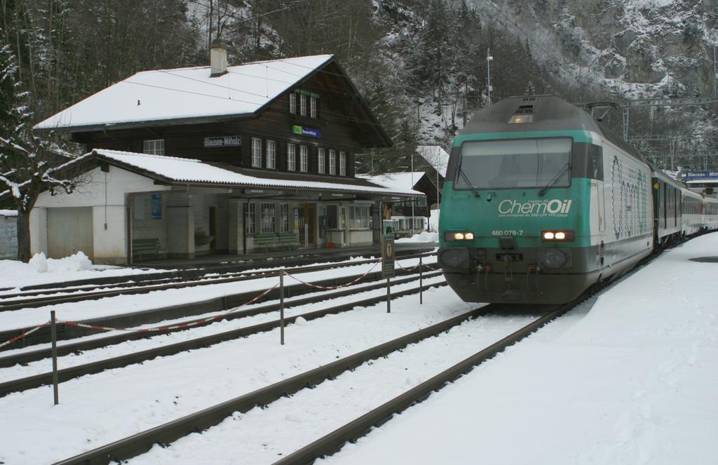 Photo d'une Re 460 000-118, Prise à Blausee-Mitholz le 23 janvier 2003 01:15