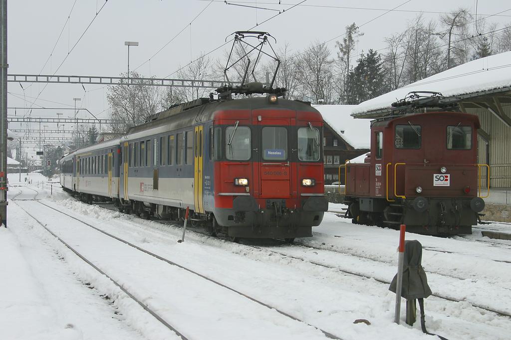 Photo d'une RBe 540 006-079, Prise à Nesslau-Neu St. Johann le 4 février 2005 03:49