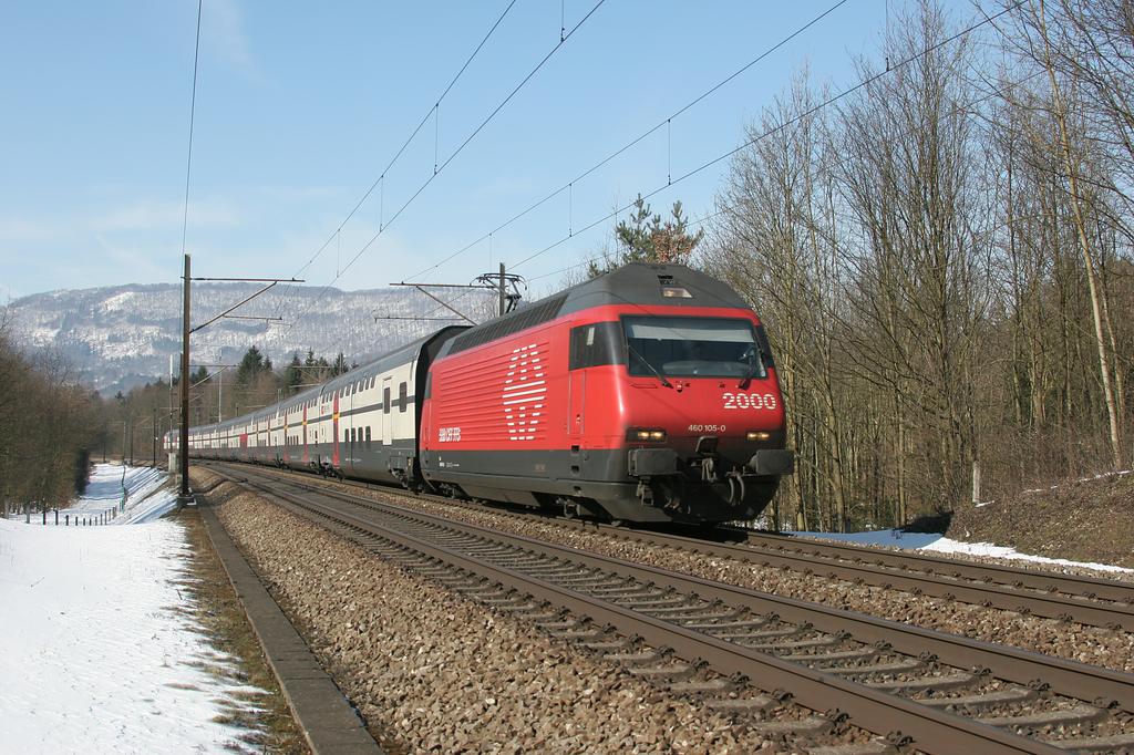 Photo d'une Re 460 000-118, Prise à Lenzburg le 1 mars 2005 02:05